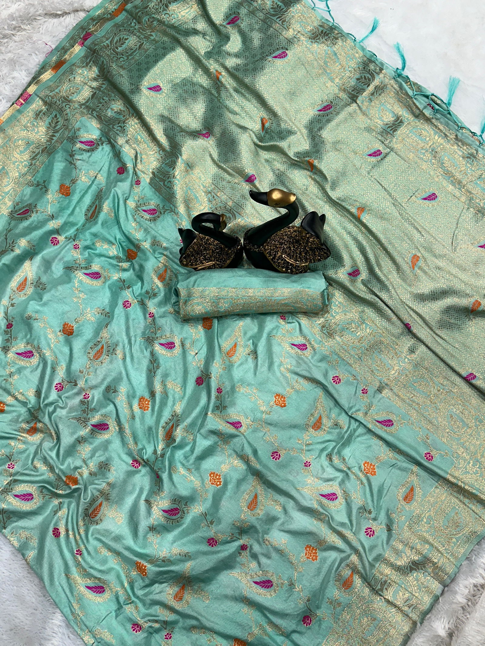 LC 114 By Laabh Designer Pure Khadi Crepe Silk Sarees Wholesale Market In Surat